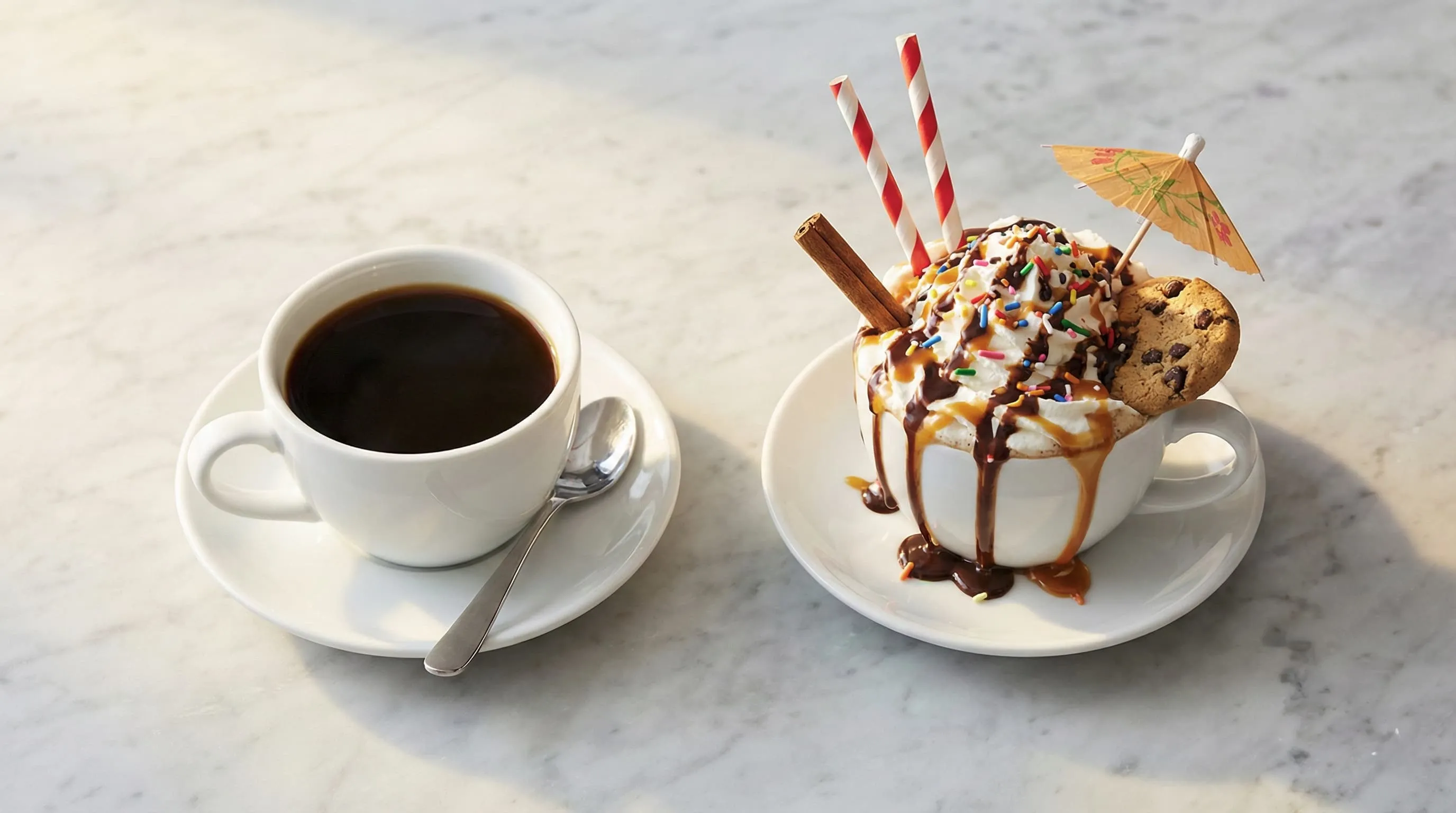 To kopper kaffe — simpel vs. overdrevet